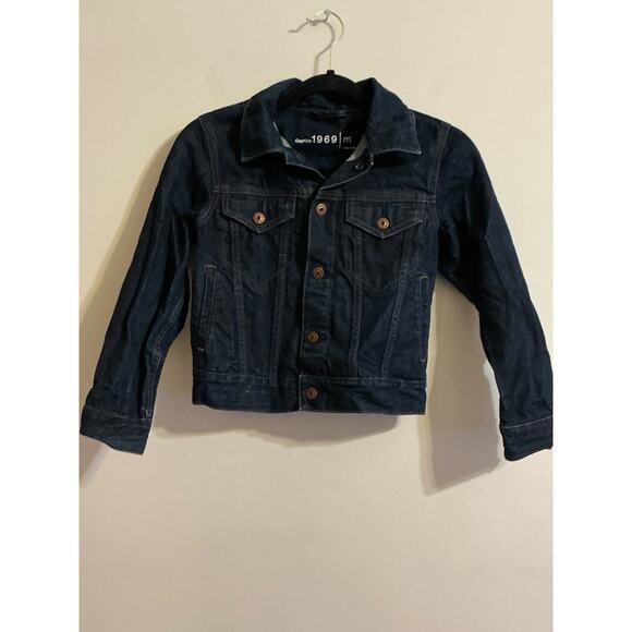 GAP Kids 1969 Jean Jacket Dark Wash Size M (8-9) EXCELLENT USED CONDITION - Picture 1 of 8